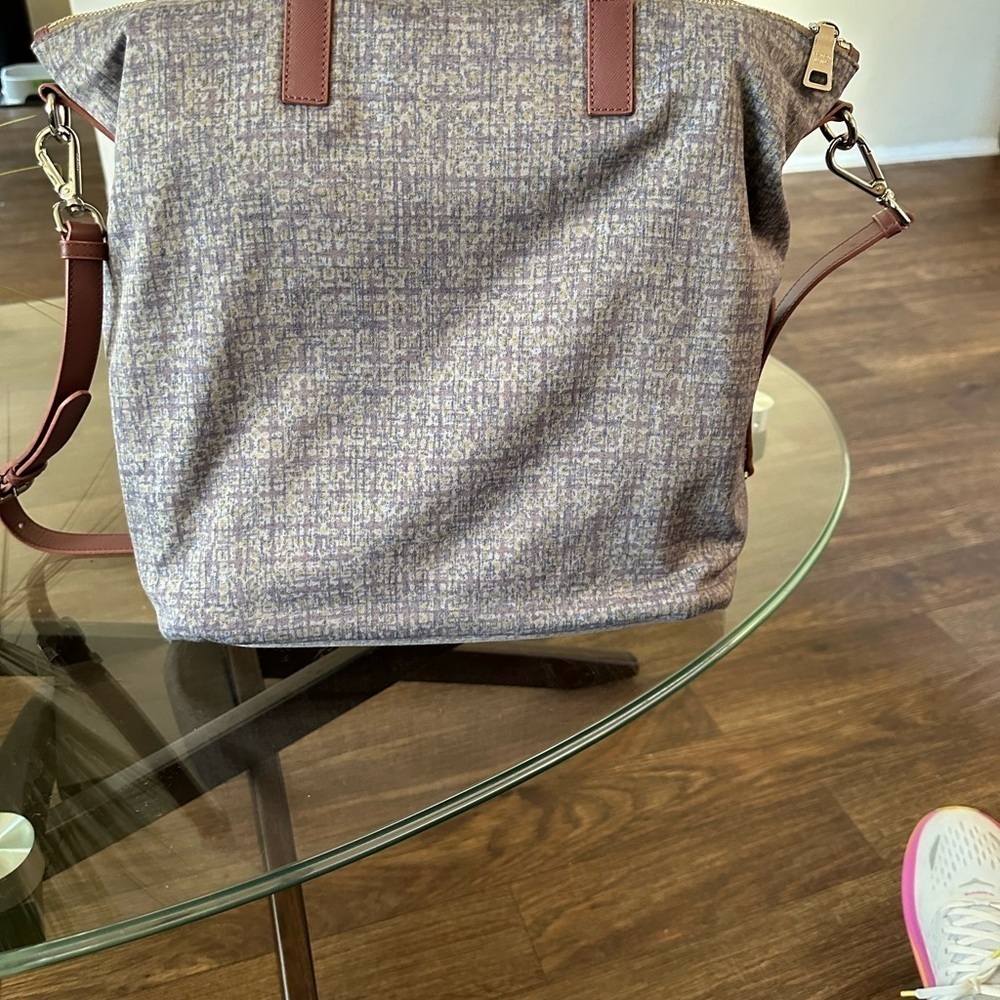💕PRISTINE AUTHENTIC PRADA LARGE FABRIC/ LEATHER 2 WAY BAG 💕 - Picture 9 of 16